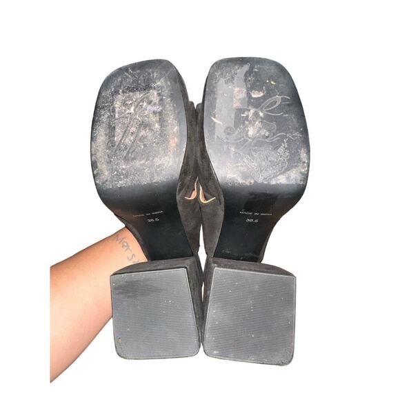 Free People Love is Everywhere Platform Sandal Black Size 38.5 US 8.5 - Picture 6 of 7